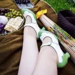 two toned 1920s heels