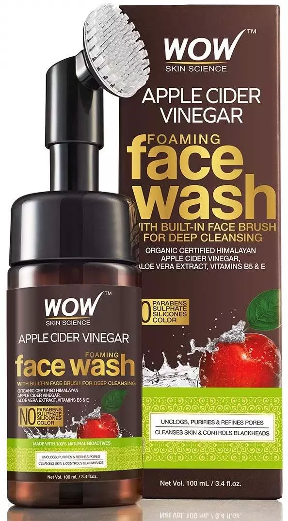Wow Organic Apple Cider Vinegar Foaming Face Wash Review