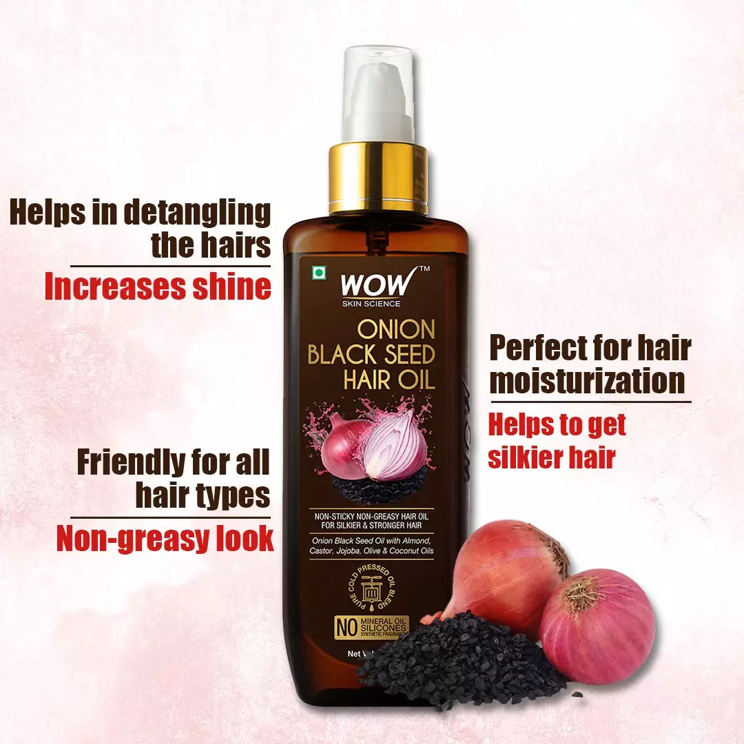Wow Skin Science Onion Black Seed Hair Oil Review