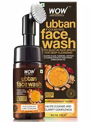 WOW Skin Science Ubtan Foaming Face Wash Review 1