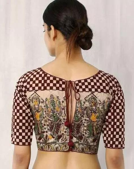 Pair your Sarees with the exquisite Collection of KalamKari Blouses 43